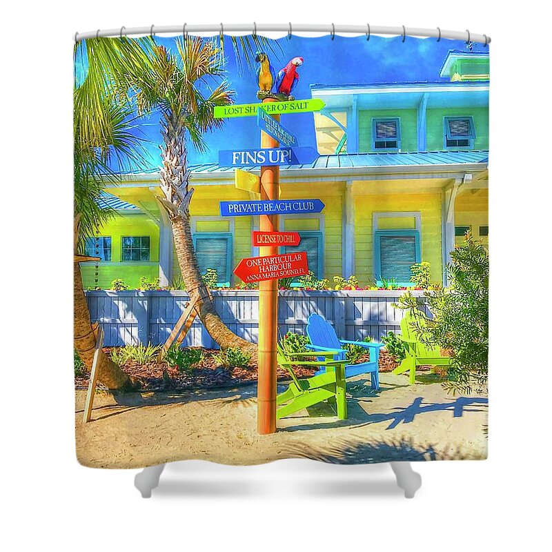 Beachy Shower Curtain featuring the photograph Wastin Away by Debbi Granruth