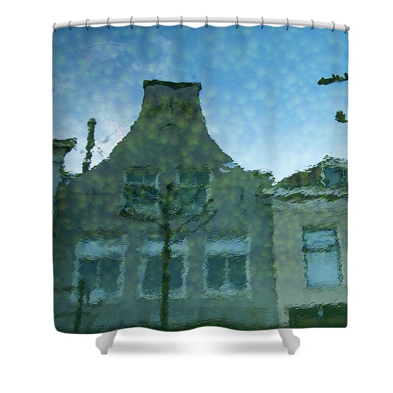 Reflections Shower Curtain featuring the photograph Water houses by Adriana Zoon