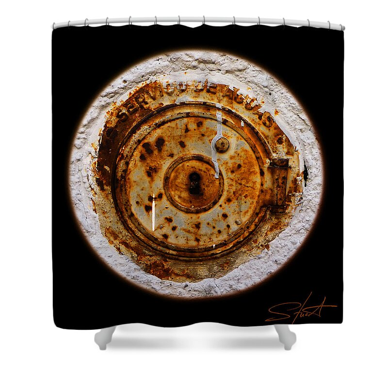 Service Cover Shower Curtain featuring the photograph Water Water Everywhere by Charles Stuart