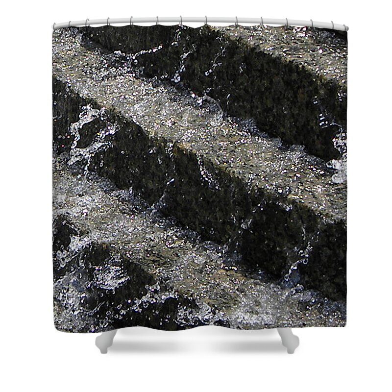 Fountain Shower Curtain featuring the photograph Water Ways by Kerry Obrist