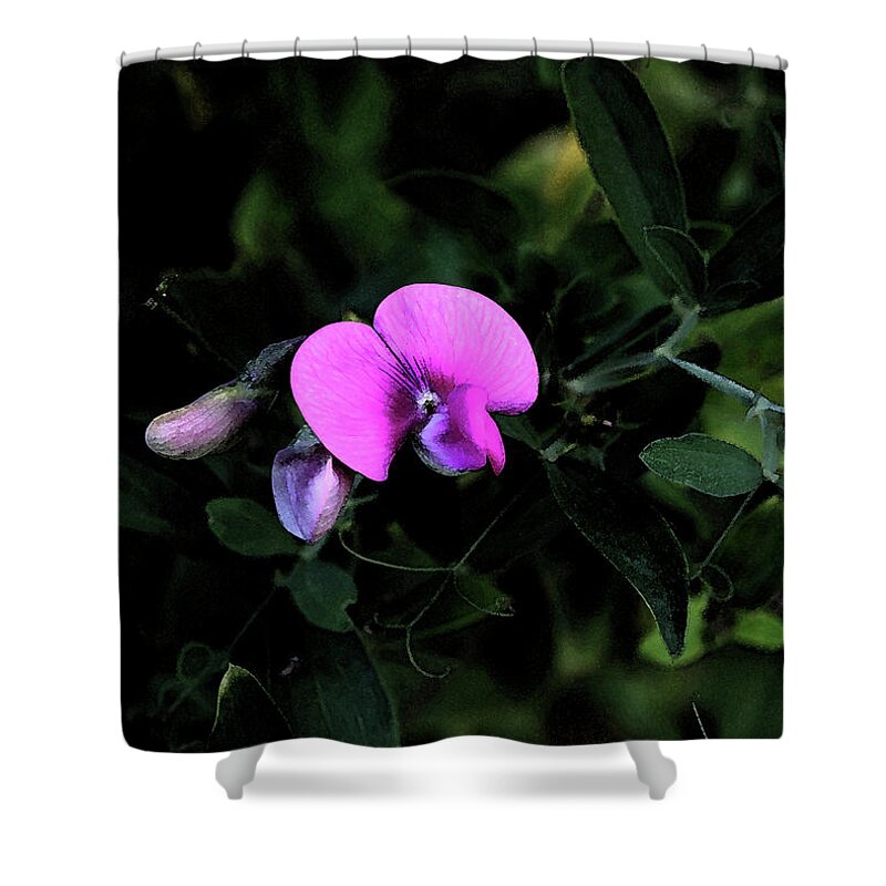 Orchid Shower Curtain featuring the photograph Watercolor Orchid by Karen Harrison Brown
