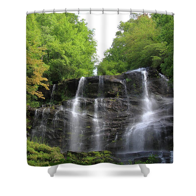 Waterfall Shower Curtain featuring the photograph Waterfall - Amicalola Falls, Georgia, USA by Richard Krebs