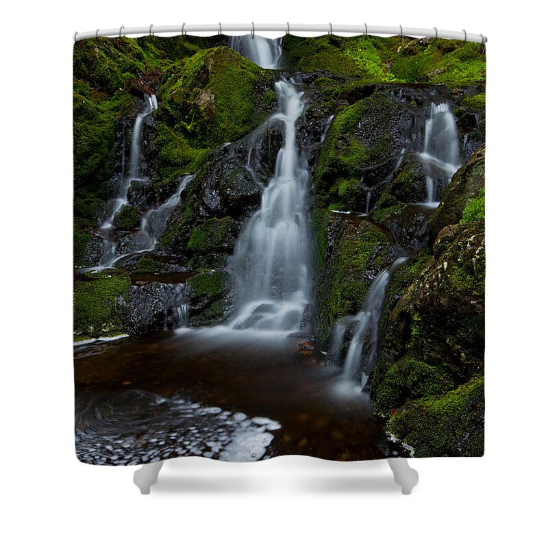 Waterfall Shower Curtain featuring the photograph Waterfall And Foam by Irwin Barrett
