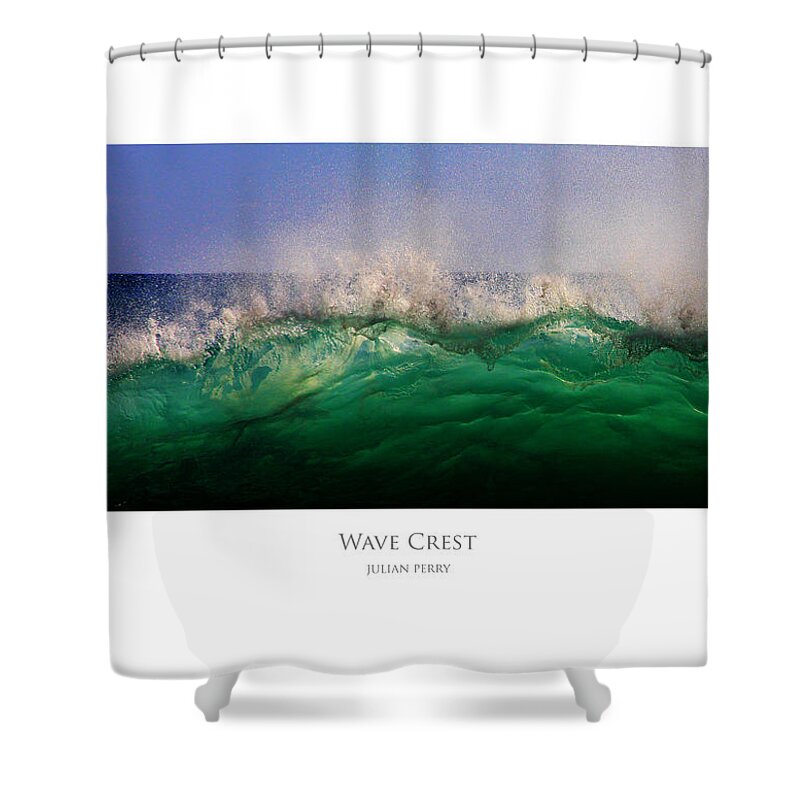 Beach Shower Curtain featuring the digital art Wave Crest by Julian Perry