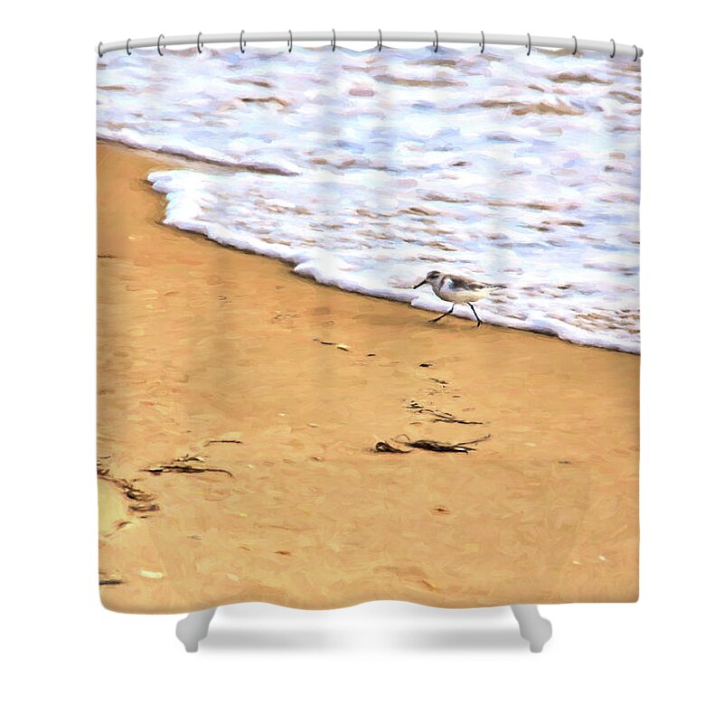 Seascapes Shower Curtain featuring the photograph Wave Runner by Jan Amiss Photography