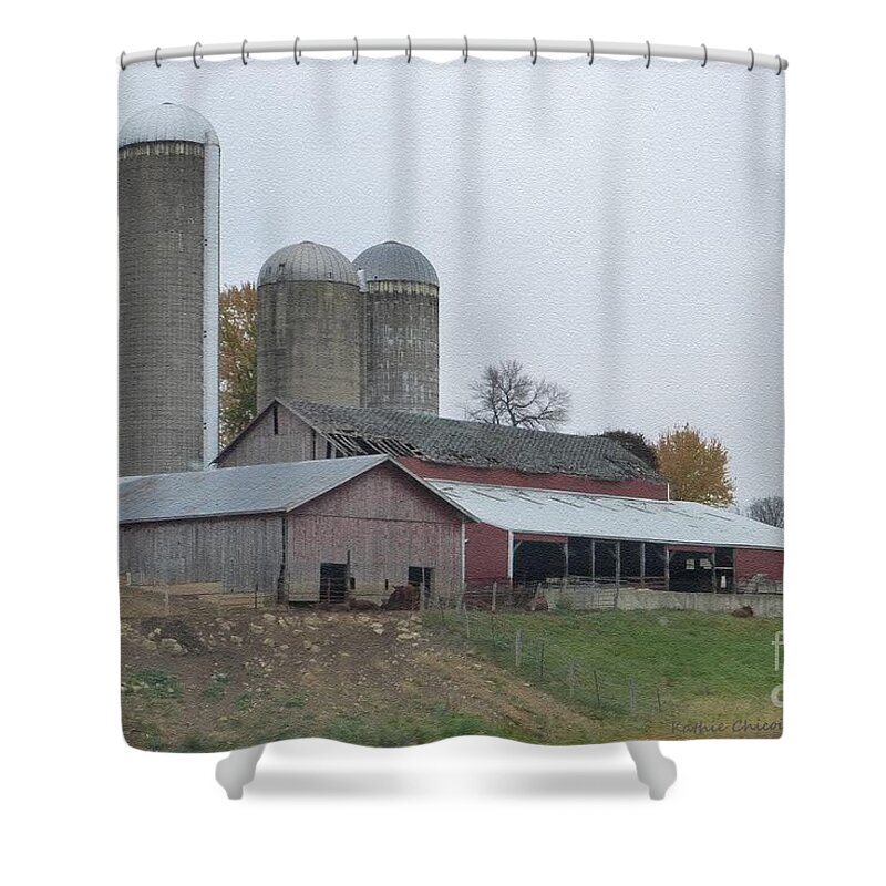 Photography Shower Curtain featuring the photograph In Disrepair by Kathie Chicoine