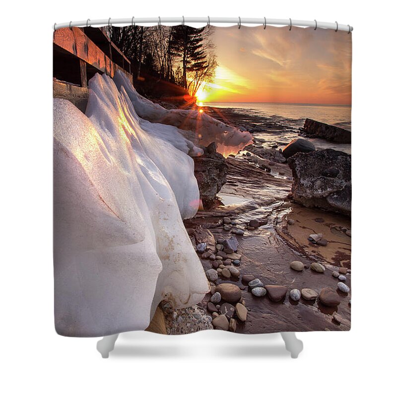 Sunset Shower Curtain featuring the photograph Wealth of The Heart  by Lee and Michael Beek