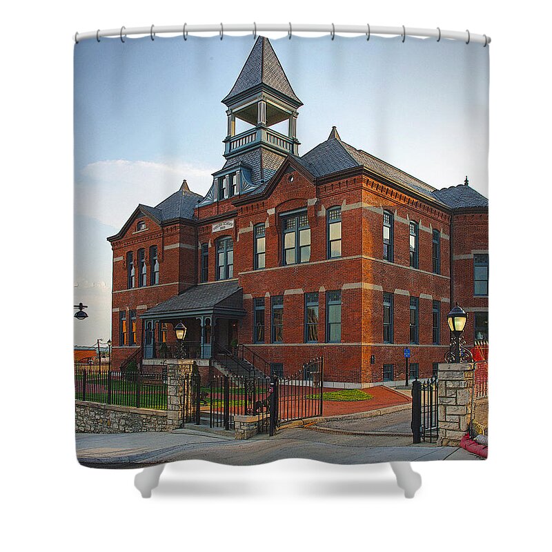 Webster Shower Curtain featuring the photograph Webster House by Jim Mathis