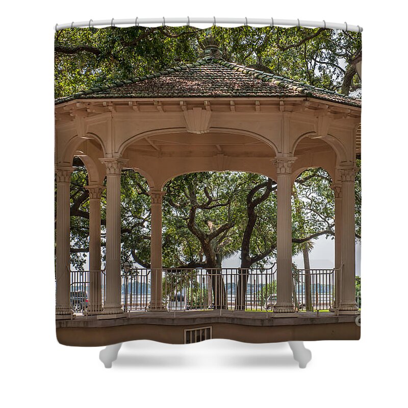 Gazebo Shower Curtain featuring the photograph Wedding Ceremony by Dale Powell