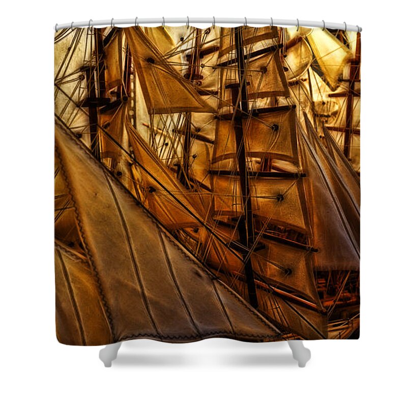 Fractals Shower Curtain featuring the photograph Wee Sails by Cameron Wood