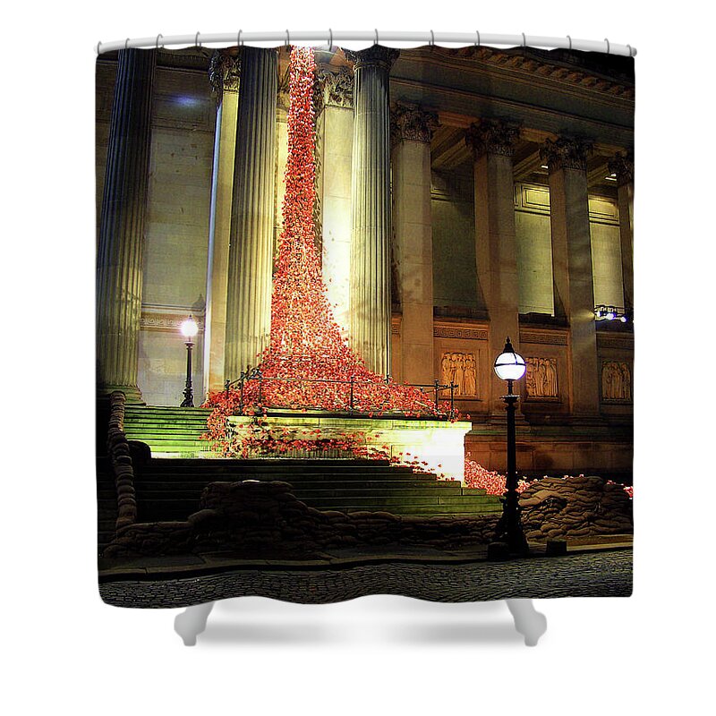 Tom Shower Curtain featuring the photograph Weeping Window Poppies by Steve Kearns