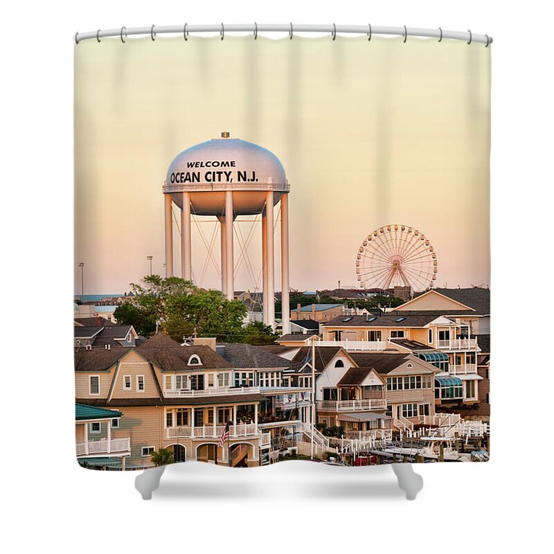 Ocean City Shower Curtain featuring the photograph Welcome to Ocean City, NJ by Kristia Adams