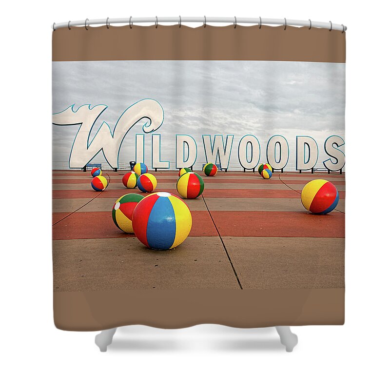 Wildwood Shower Curtain featuring the photograph Welcome To The Wildwoods by Kristia Adams