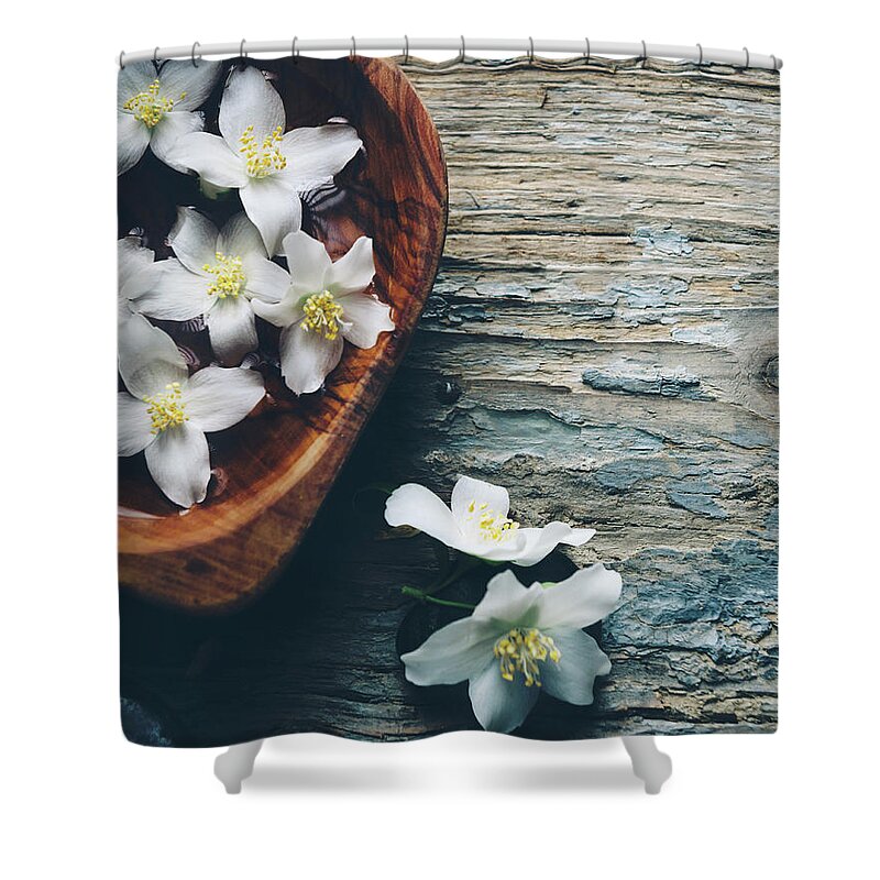 Spa Shower Curtain featuring the photograph Wellness and spa still life by Jelena Jovanovic