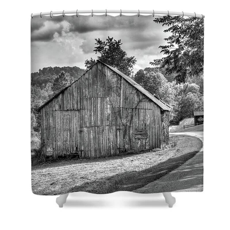 Morgan Shower Curtain featuring the photograph Wells Barn 14 by Douglas Barnett