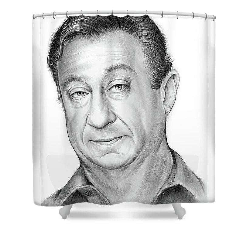 Wesley Mann Shower Curtain featuring the drawing Wesley Mann by Greg Joens