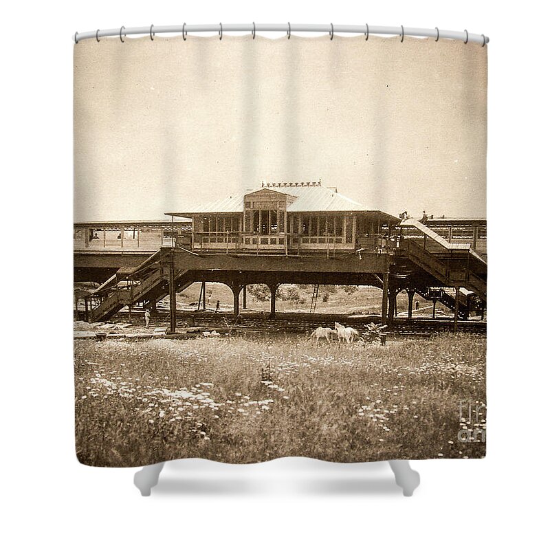 Irt Shower Curtain featuring the photograph West 207th Street, 1906 by Cole Thompson