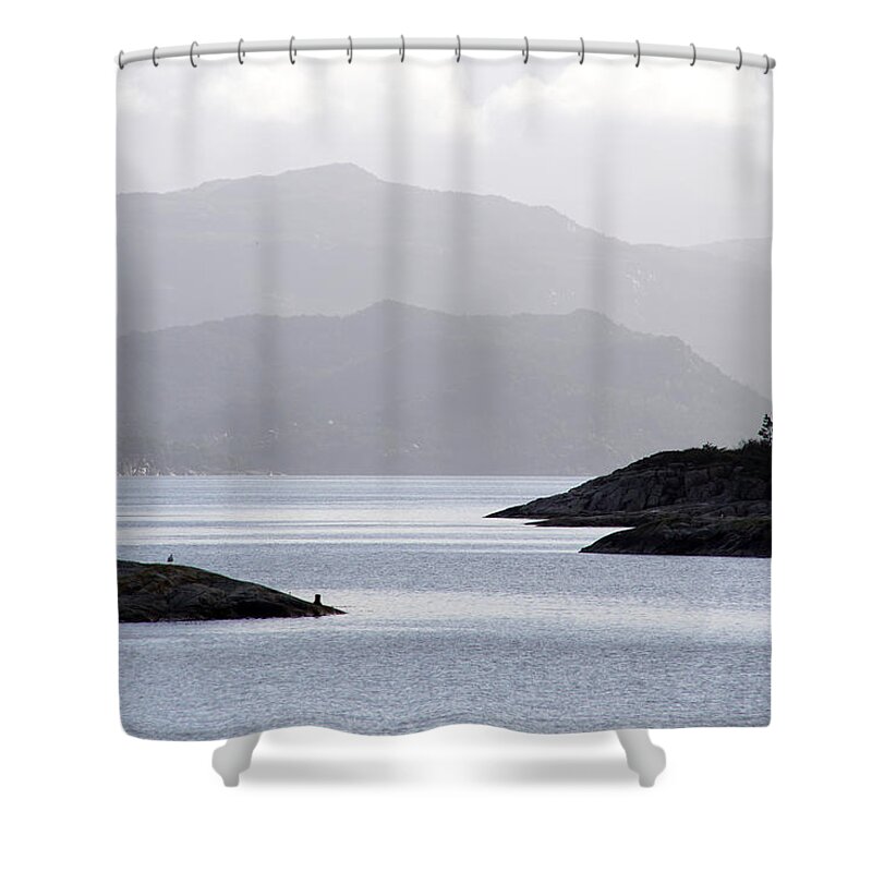 Norway Shower Curtain featuring the photograph West coast Norway by Jolly Van der Velden