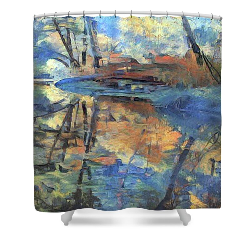 West Shower Curtain featuring the photograph West Fork Reflection - Oak Creek Canyon by Tam Ryan
