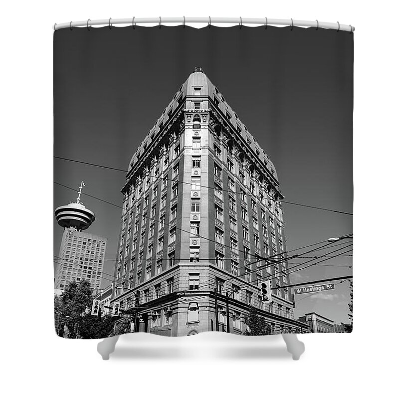 Street Photography Shower Curtain featuring the photograph West Hastings by J C