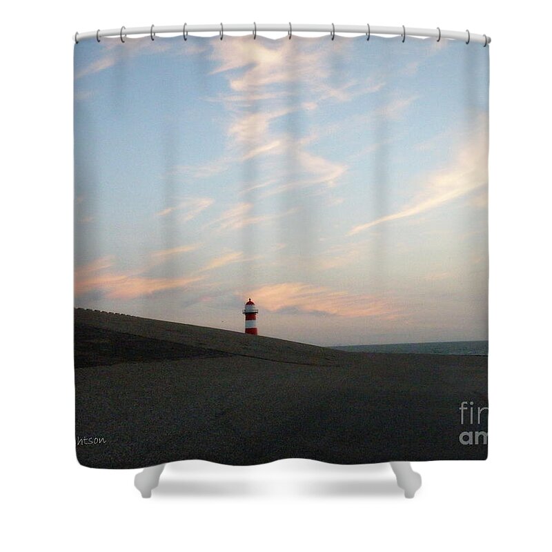 Light House Shower Curtain featuring the photograph West Kapelle Light 1 by Lainie Wrightson