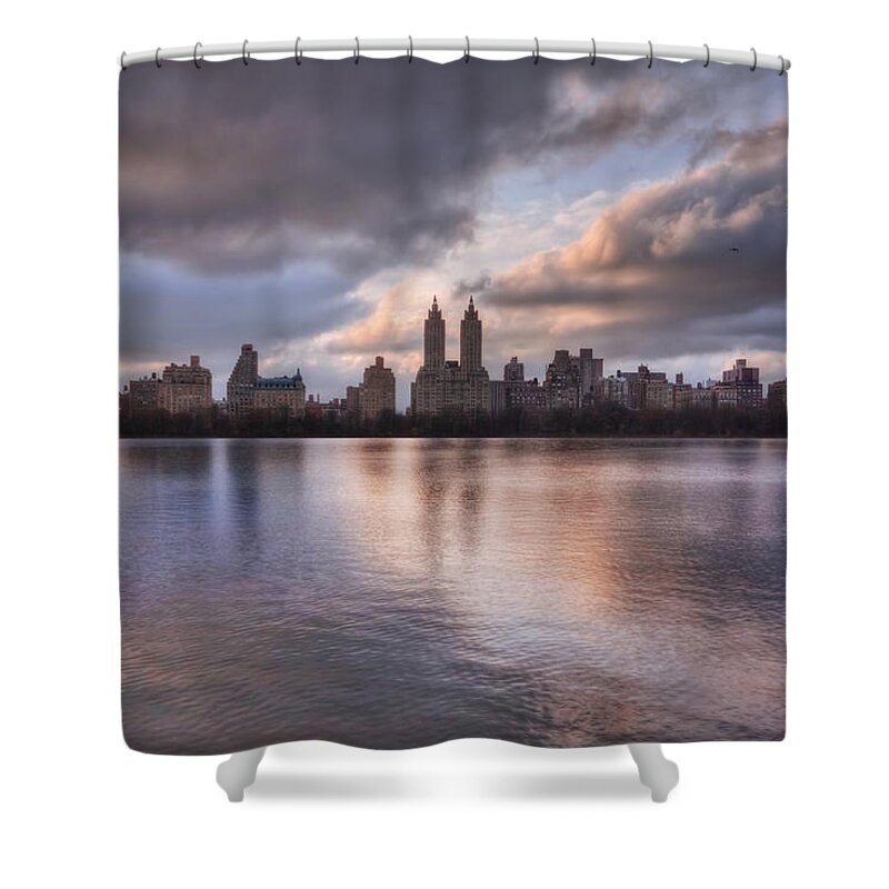 Central Park Shower Curtain featuring the photograph West Side Story by Evelina Kremsdorf
