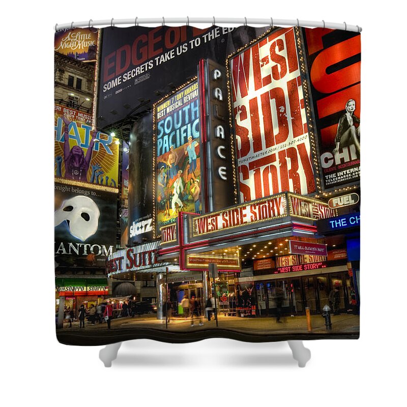 Featured New York Shower Curtain featuring the photograph West Side Story by Randy Lemoine