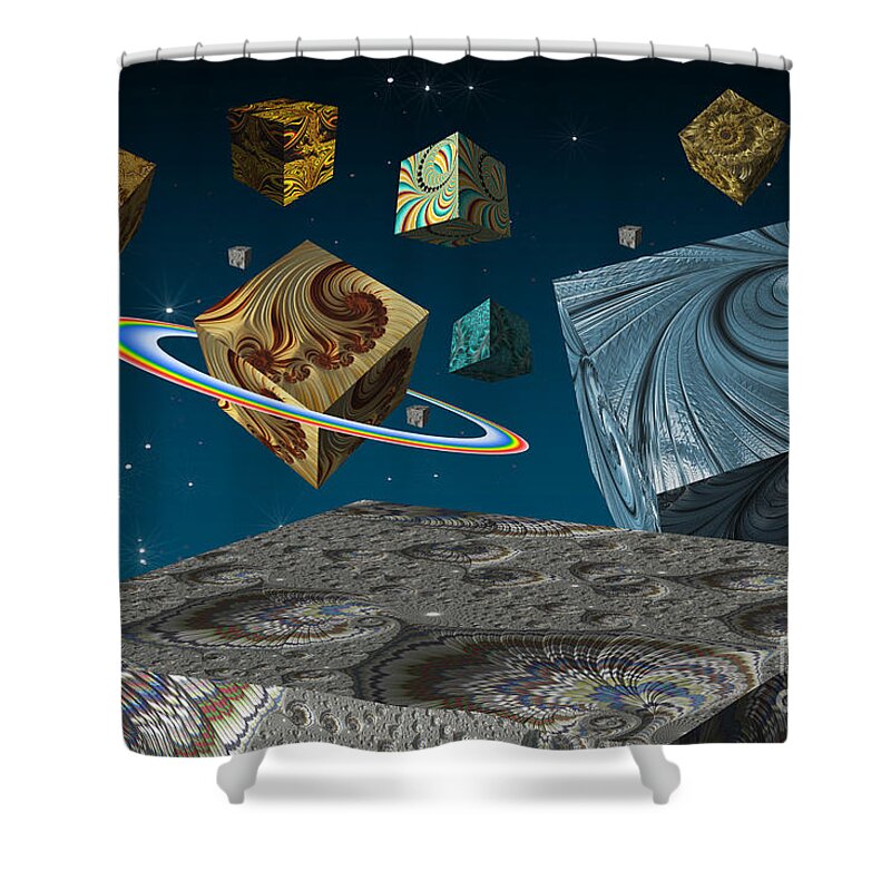 Solar System Shower Curtain featuring the photograph What If by Steve Purnell