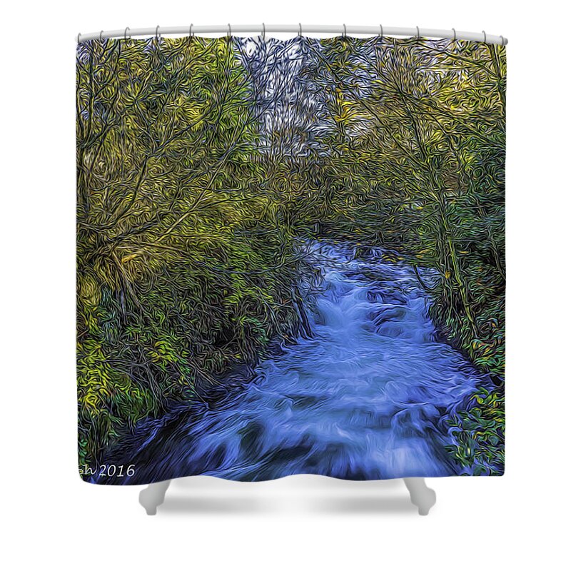 Creek Shower Curtain featuring the photograph Whatcom Creek by Mark Joseph