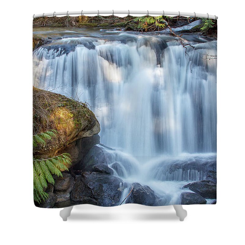Whatcom Falls Shower Curtain featuring the photograph Whatcome Falls by Tony Locke