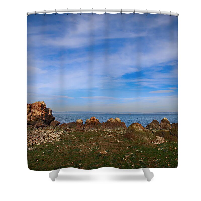 Coyote Point Recreation Area Shower Curtain featuring the photograph Whatever Tomorrow Brings by Laurie Search