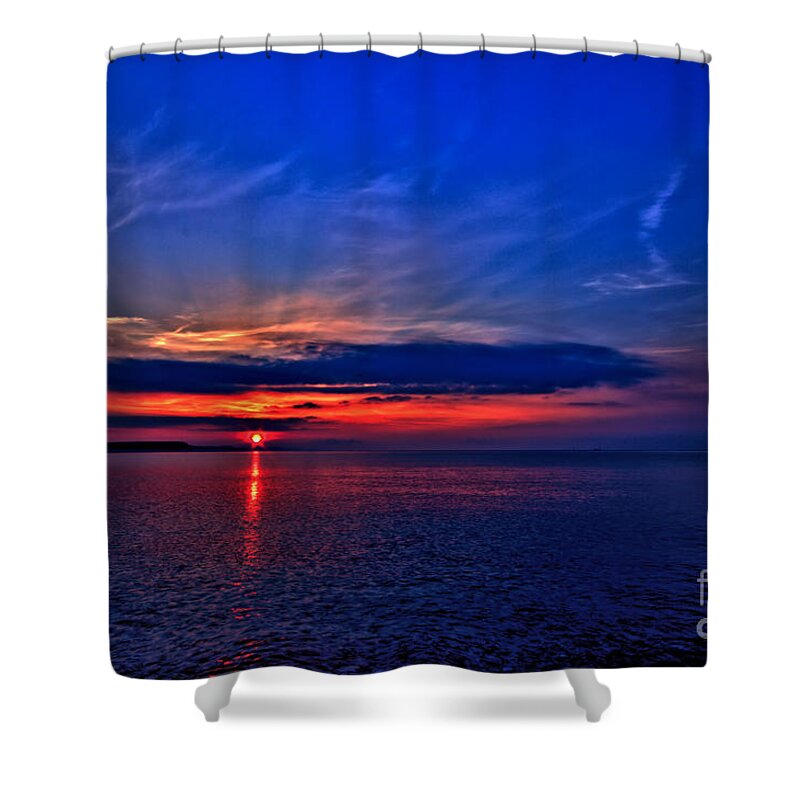 Seascape Shower Curtain featuring the photograph When i'm feeling Blue by Baggieoldboy