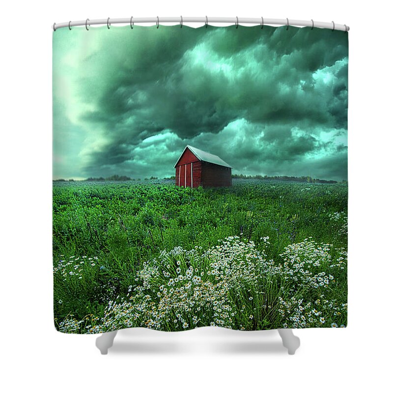 Summer Shower Curtain featuring the photograph When The Thunder Rolls by Phil Koch