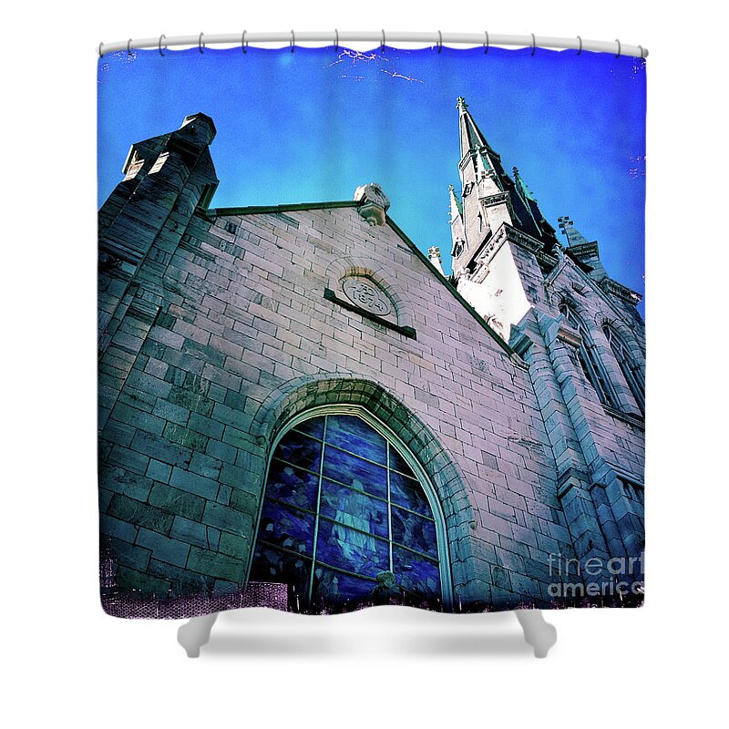 Church Shower Curtain featuring the photograph Where There Is Light by Kevyn Bashore