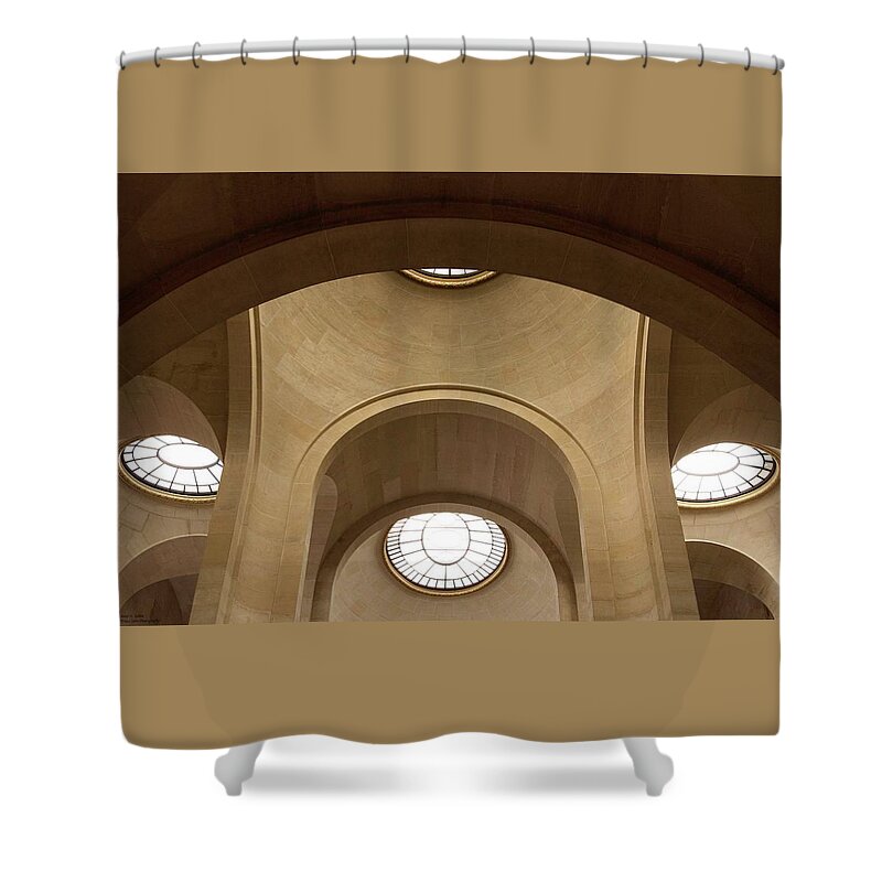 Louvre Shower Curtain featuring the photograph Wherever You Turn At The Louvre by Hany J