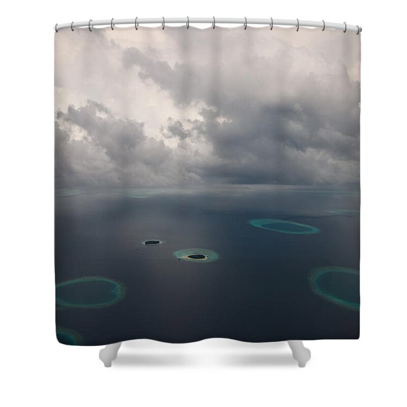 Maldives Shower Curtain featuring the photograph Whimsical Journey. Maldives by Jenny Rainbow