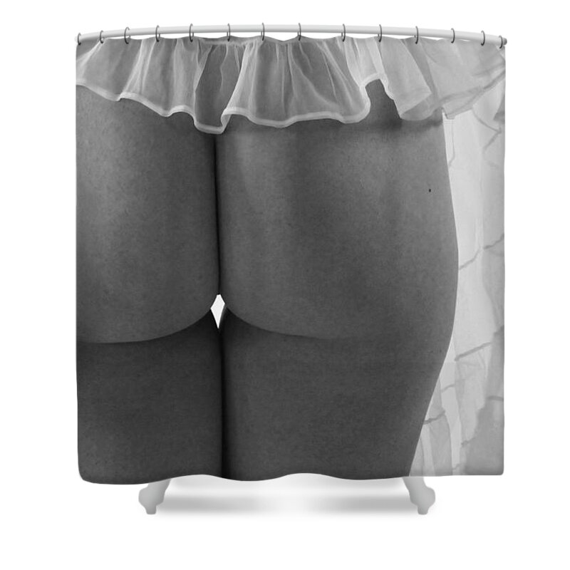 Boudoir Photographs Shower Curtain featuring the photograph White Fring by Robert WK Clark