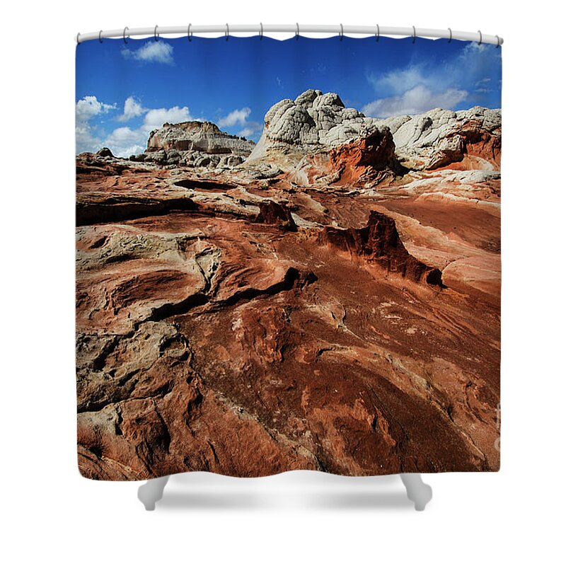 White Pocket Shower Curtain featuring the photograph White Pocket 33 by Bob Christopher