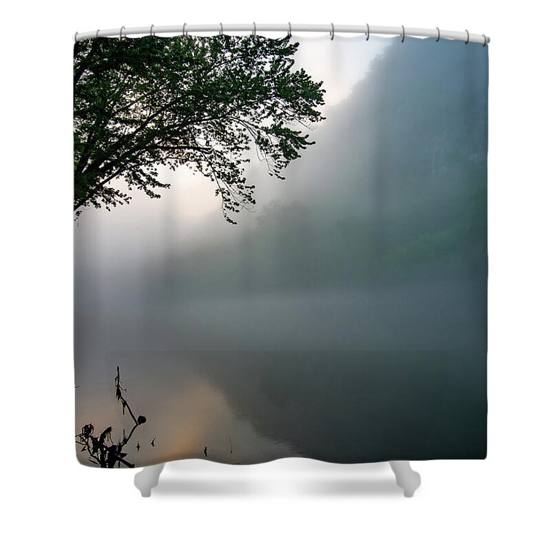 Landscape Shower Curtain featuring the photograph White River Morning by Adam Reinhart
