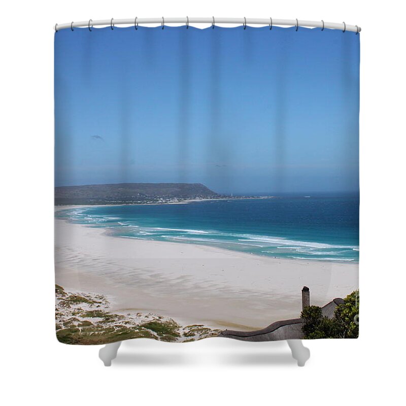 White Sand Beach Shower Curtain featuring the photograph White Sand Beach by Bev Conover