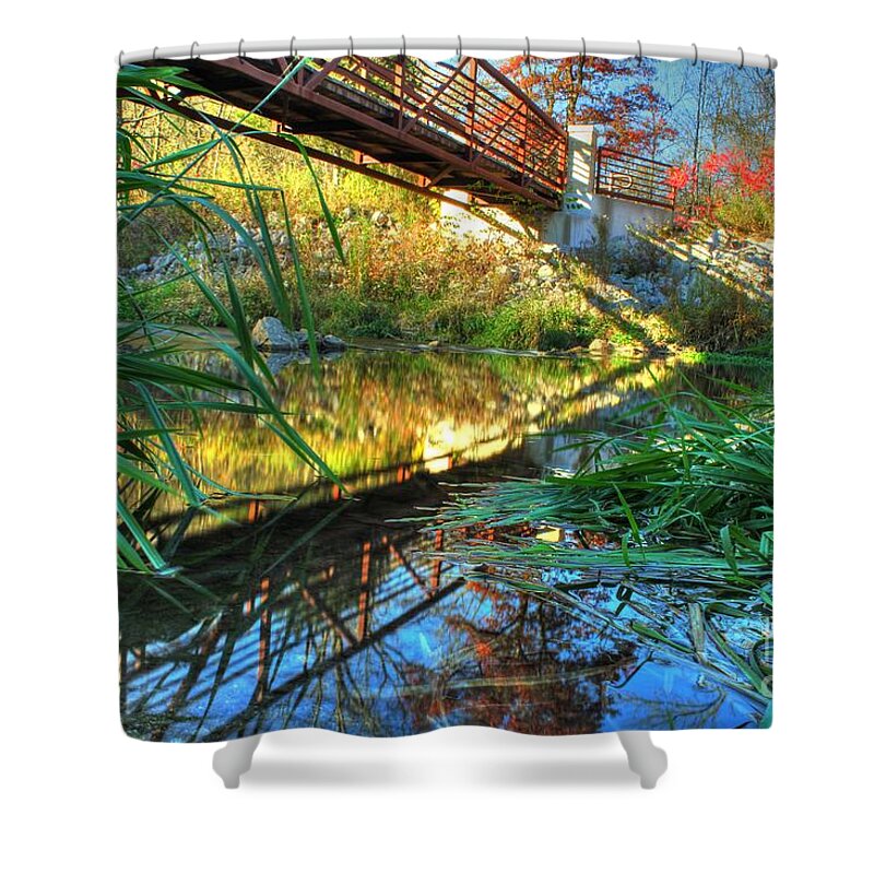 White Water State Park Shower Curtain featuring the photograph White Water State Park 1 by Jimmy Ostgard