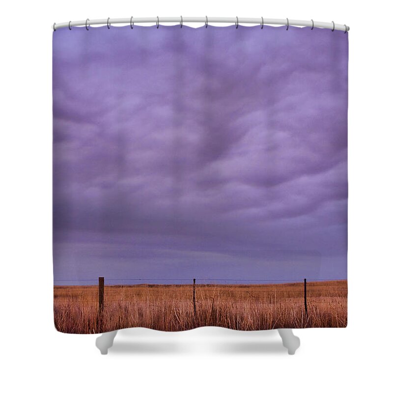 Country Shower Curtain featuring the photograph Wild Country Sky by James BO Insogna