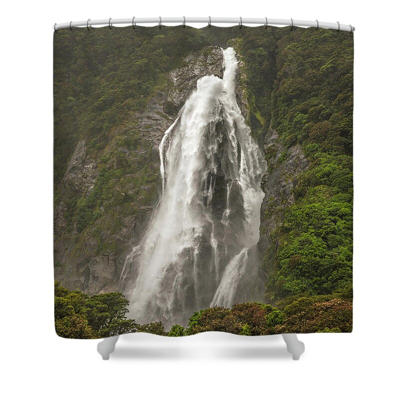 Milford Sound Shower Curtain featuring the photograph Wild New Zealand by Racheal Christian