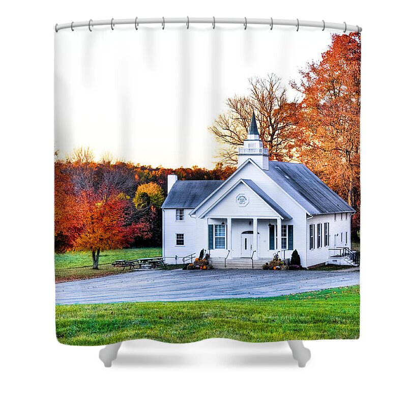 Wilderness Shower Curtain featuring the photograph Wilderness Church by Scott Hansen