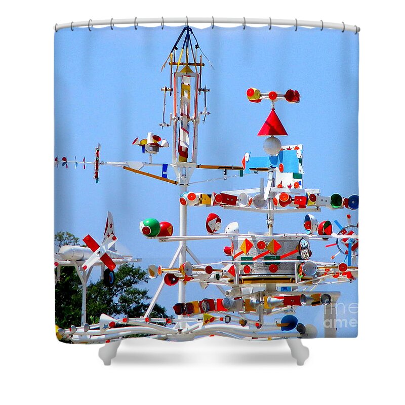 Whirligig Shower Curtain featuring the photograph Wilson Whirligig 12 by Randall Weidner