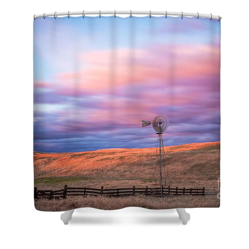 Windmill Shower Curtain featuring the photograph Windmill LE by Anthony Michael Bonafede