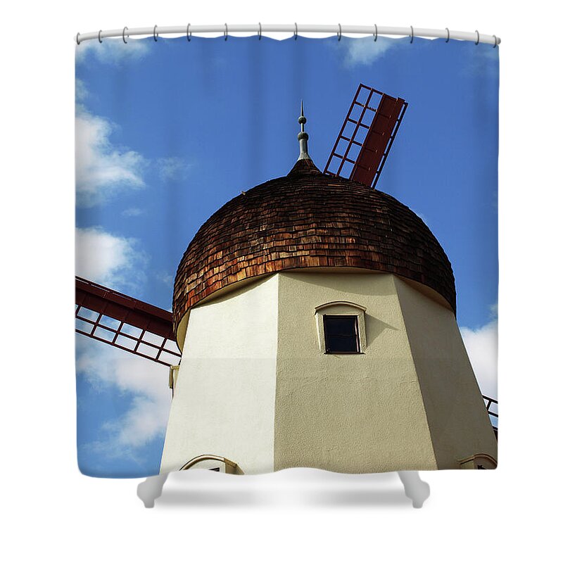 Windmill Shower Curtain featuring the photograph Windmill by Mary Capriole