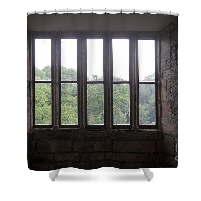 Dark Shower Curtain featuring the photograph Window by Kati Finell