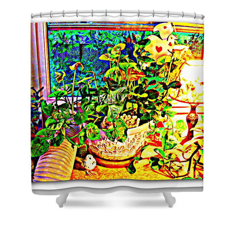  Shower Curtain featuring the photograph Window Plant by YoMamaBird Rhonda