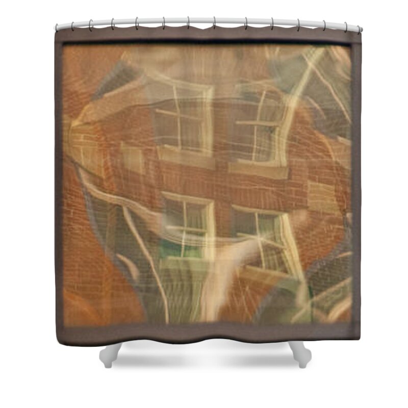 Window Shower Curtain featuring the photograph Window Reflection by Steven Natanson